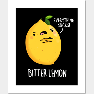 Bitter Lemon Fruit Food Pun Posters and Art